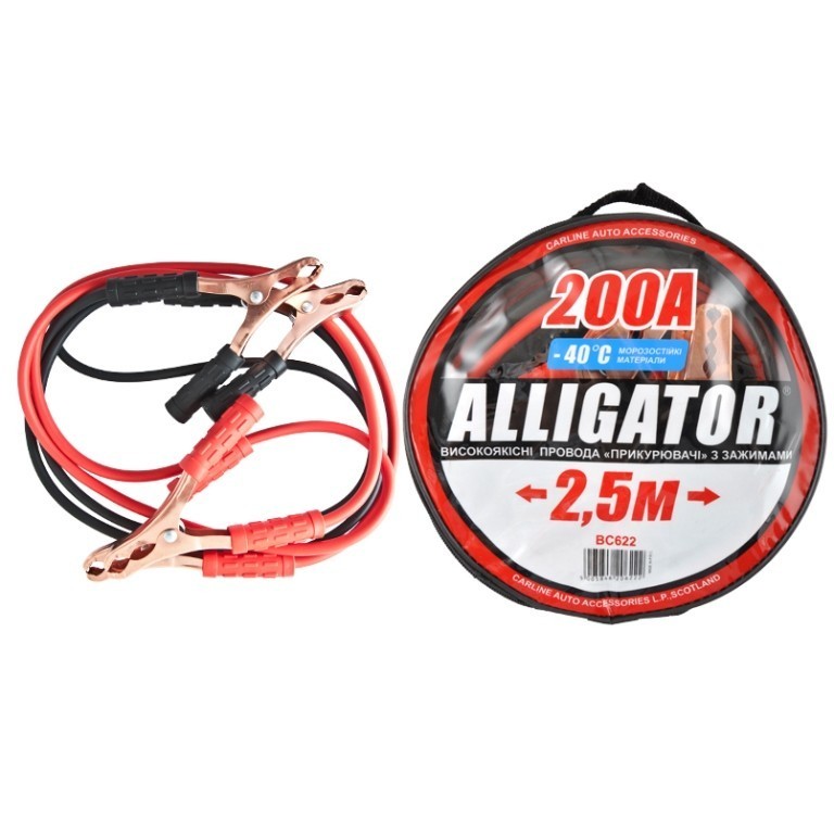 Провода-прикуриватели BC622 ALLIGATOR Провода-прикуриватели BC622 ALLIGATOR